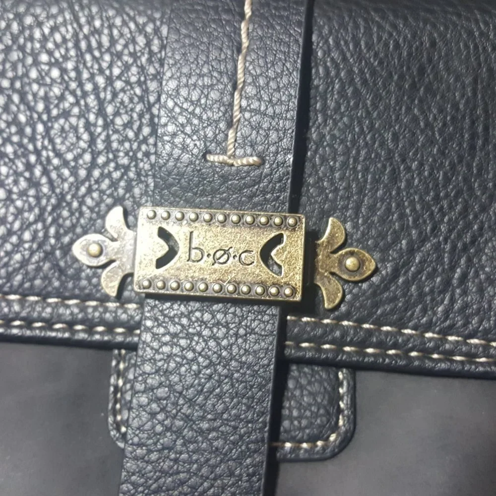 boc Born Concepts Gray Pebbled Shoulder Bag Purse - Picture 3 of 9